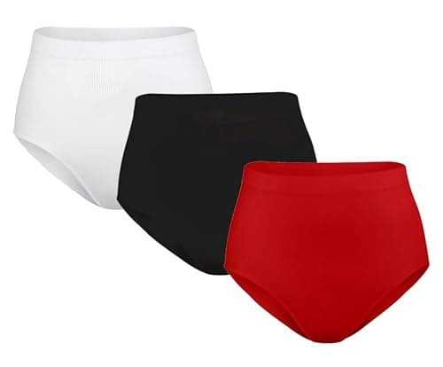 Silvy Lycra Set Of 3 Pieces High Panty Underwear For Woman-Multicolor-M Underpants