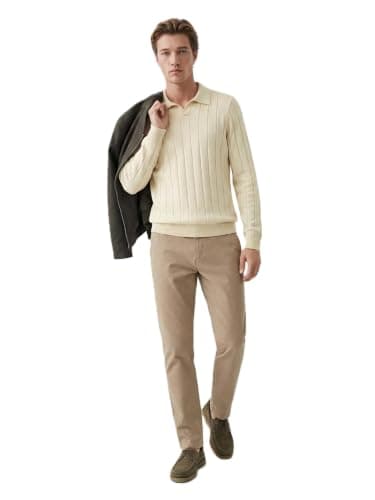 LC WAIKIKI Men's Polo Neck Knit Sweater