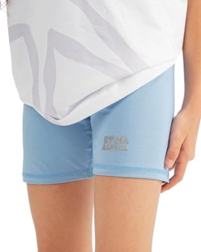 Baby Blue Shorts Solid Color Girls