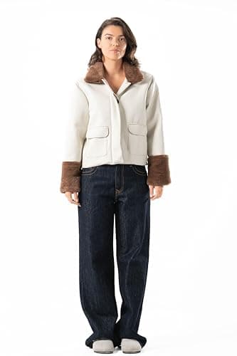 ASTK Womens Fur Line Zipped Jacket