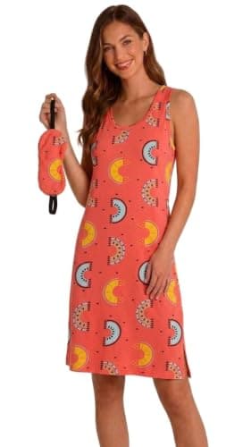 Cash House Soft Side Opening - One Size Fits 60 to 90 KG Modern Design Comfortable Home Lightweight Material Provides Comfort and Stylish Look for Daily Use Nightgown nightshirt
