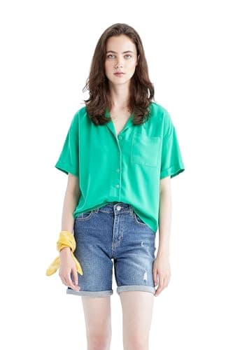 DeFacto Woman Pixxie Mid Blue Denim Short, Mid Blue 36