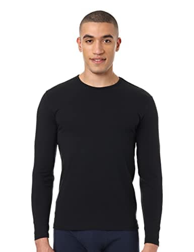 Dice Mens Long sleeve Crew Neck T-Shirt Pack of 3 Undershirt (pack of 3)
