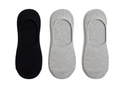 Freska Unisex No-Show Socks, 3 Pairs, Multi Colour, Plain, Cotton-Rich, Low-Cut, for Everyday Wear-62290000192