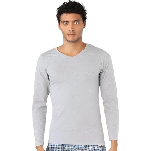 Cool Mens Long Sleeves Undershirt V Neck Base Layer Top (pack of 1)