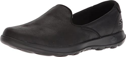 Skechers Women's Go Walk Lite - Queenly Closed Toe Ballet Flats Shoes