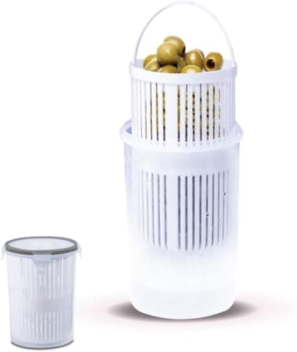 2.2L Pickle Storage Container with Internal Strainer and Airtight Lid
