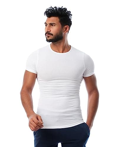 Round Neck - For Men - White