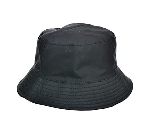 Foldable Cotton Bucket Hat For Unisex Adults - Dark Blue