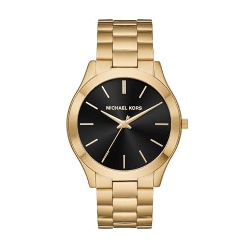 Michael Kors Slim Runway Analog Black Dial Men's Watch-MK8621