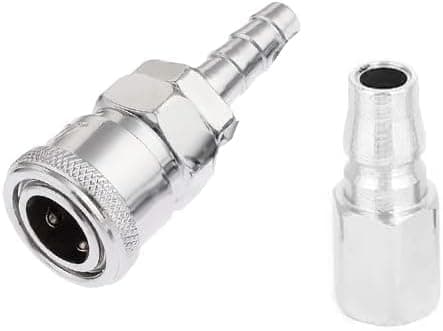 KaberTrade 2 Piece Quick Connect Hose Connector Iron Pneumatic Air Compressor Hose Quick Release 8mm (Code:1902)