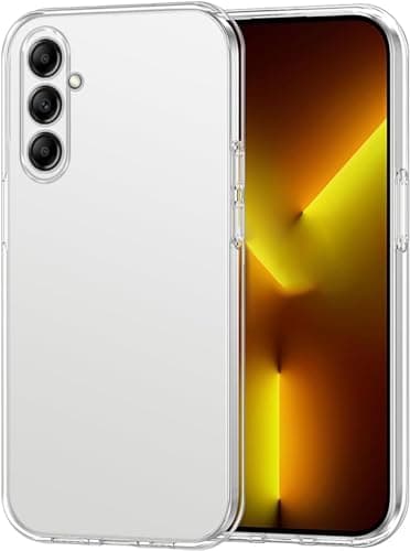 Elmo3ezz Clear Case For Samsung Galaxy A55 Case [Silicone Case] [Slim Gel Case] [TPU Bumper] [Ultra Thin Soft Cover] Samsung Galaxy A55 5G Phone Cover (Crystal Clear Transparent) Cellular phone case