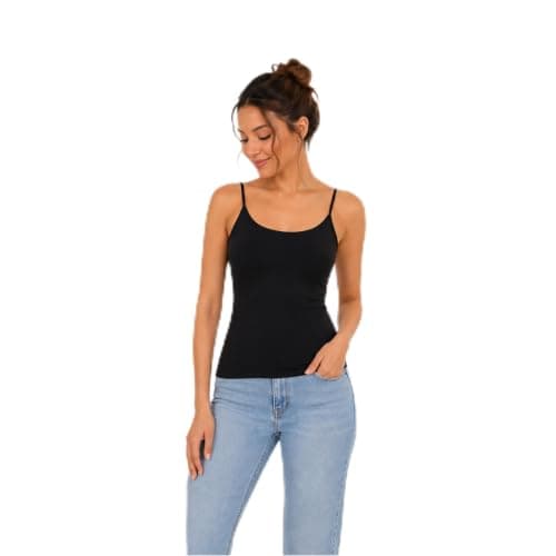 Basic Women's Strappy Camisole Top | Scoop Neckline, Sleeveless Design, Slim Fit, Layering Essential, Casual Wear