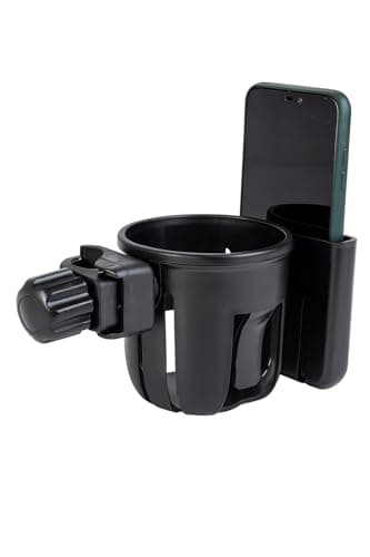 2 in 1 Cup Holder for Bike, Scooter, Treadmill, 360° Strong Material, Easy to Disassemble and Install, for Hiking, Running, Everyday Use | By Generic