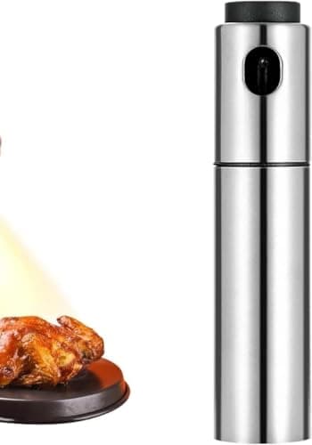 100ml Stainless Steel Oil Sprayer for Cooking Refillable Vinegar Dispenser
