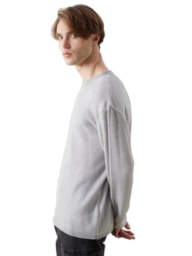 LC WAIKIKI Man Crew Neck Long Sleeve Men's Tricot Sweater