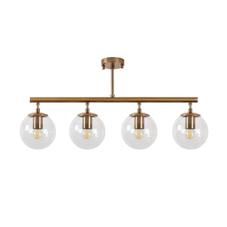 Generic Pendant Light 4 Bulb Without Bulbs 30x80x30 cm Gold Edg_126