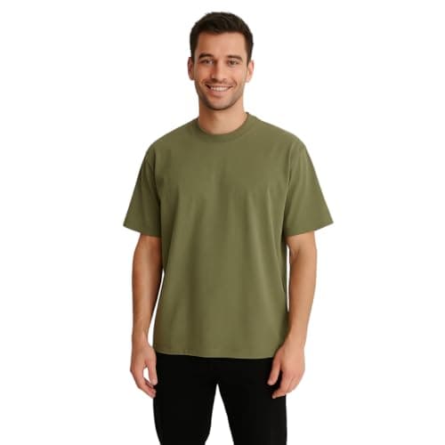 White Classic Mens Short Sleeve Shirt Oversize T-shirt