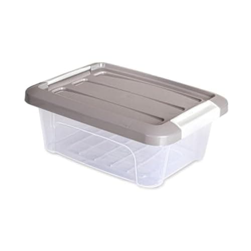 Foly Life Stackable Clear Plastic Storage Box with Lid - Snap Locking Lid, Dustproof Small Organizer Box Used for Accessories, Medicine, Toys, Office & Kitchen (1.2 Liters)
