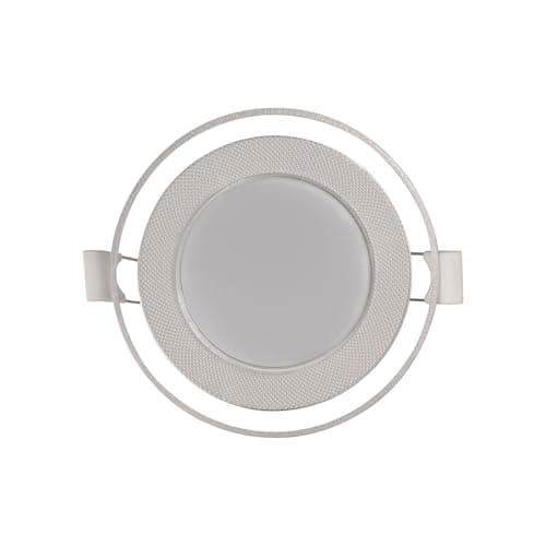 El Rawda 6W Glass-Body Recessed LED Spotlight, 3 Color Modes (White, Warm, Cool), Fits 7cm Gypsum Ceiling Opening, Elegant & Energy-Efficient Light fixture