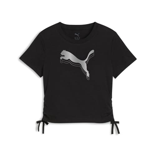 PUMA Girls ESS METALLIC KNOTTED Ss T.Shirt (pack of 1)