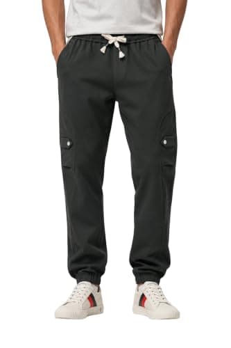 Men’s Casual Regular Jogger Pants – Adjustable Drawstring