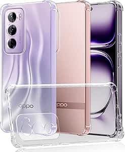 Case OPPO Reno 12 Pro Cover Silicone Transparent TPU Gorilla Anti-shock Protector Camera Shockproof Corners - Clear (OPPOO Reno 12 pro 5G)