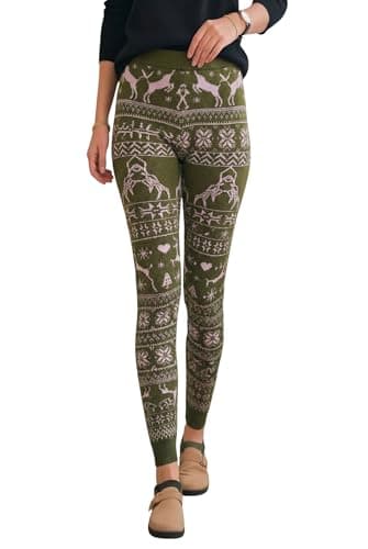 Miza Women's Winter Cotton Pants with Winter Pattern, Stretch, One Size 50-90 kg, Comfortable and Soft