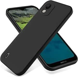 Silicon case Mobile nokia c12 Magic Soft Case with Microfiber Lining For (Black, nookia c12)