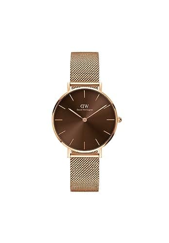 Daniel Wellington Watch for Women, Japanese Quartz Movement, Analog Display, Rose Gold Stainless Steel Strap-DW00100477