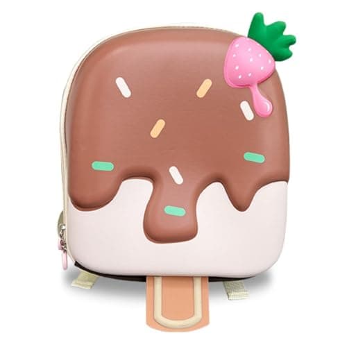 FunBlast Bagpack for Kids - Ice-Cream Design Bag for Pre-Schoolers Kids, Small Picnic Bag for Baby with, Boys, Girls, Lightweight Miniature Bags for 2 to 5 Years Toddlers - 30 X 24 X 8 Cm Backpack