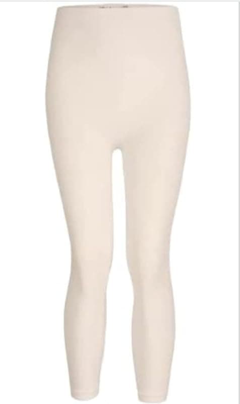 Women's Ivory High Waist Full Length Stretch Leggings – Slim Fit Comfortable Pants for Yoga, Fitness & Everyday Casual Wear