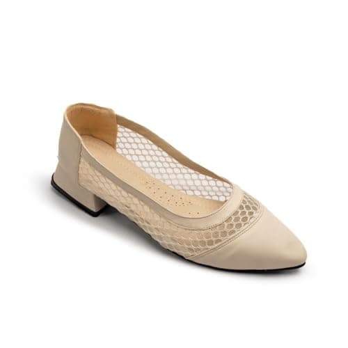 حذاء حريمى كعب 2 سم جلد Shoes