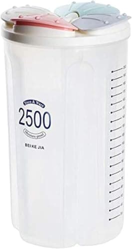 2000ml Divided Legume Storage Box Multi-Section Kitchen Food Container