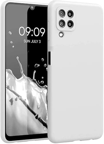 Generic Silicone Case With Modern Streamlined Design And Inner Lining, Compatible with Samsung Galaxy M33 (White) Cellular phone case