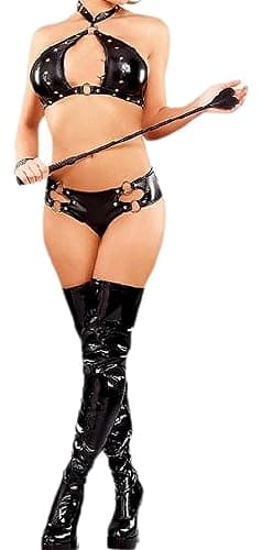 NF22 Equestrian Yippydoll Lingerie Set, 3 Pieces, Black, Free size- fitted Bra underwear set