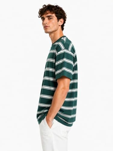 CAESAR Mens Men's striped crew neck t-shirt Men's striped crew neck t-shirt