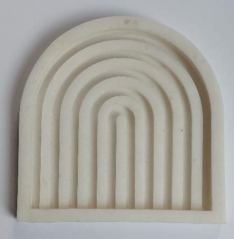 Silicone Mold for Making Coaster Shapes from Resin, Wax or Concrete Fabric