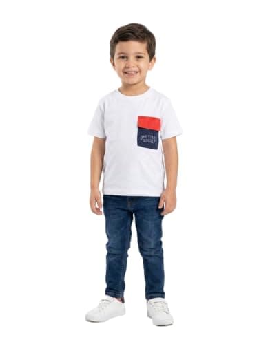 Pebeo Boys Plain Short Sleeve Comfortable and Stylish T-Shirt White 12M