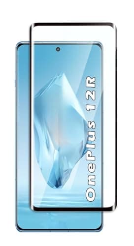 ARROWS 3D Curved Tempered Glass Screen Protector for OnePlus 12R, Full Coverage, 9H Hardness, HD Clear, Case Friendly, Bubble-Free [Support Fingerprint unlock]