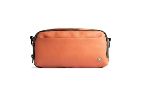 AR Power Kit by Arij Bags | Crossbody/Hand Bag - Multi-Use for Work and Daily Travel, 2 Main Pockets, Outer Pocket, Multiple Inner Compartments, Lightweight (23 × 13 × 9 cm) (Terracotta) Storage bag