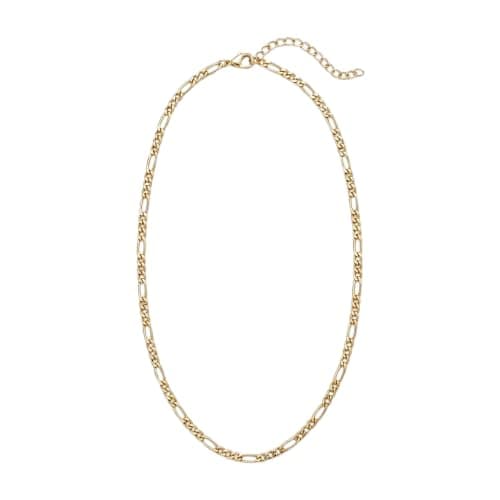 Figaro Chain Necklace, Gold, Fashion Jewelry For Women, Adjustable-Mg_cg10053
