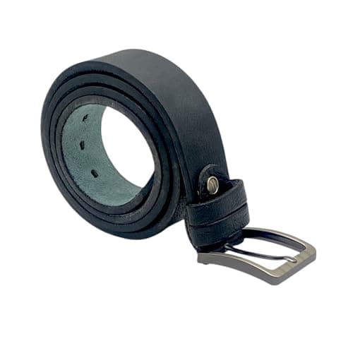SQBLN01-Squadra Genuine Leather Casual Belt For Men Size:115cm-Black Apparel belt