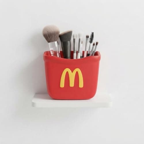 Potato Shaped Multi-Use Adhesive Holder for Toothbrushes Pens Makeup