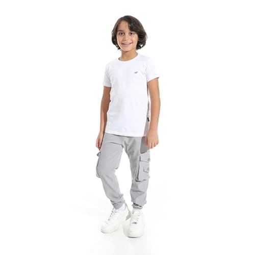 CAESAR - سيزر Boys Boys' harem pants with pockets and side buttons Boys' harem pants with pockets and side buttons