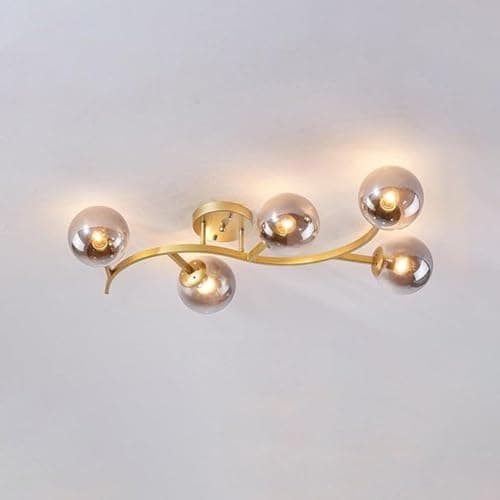 Generic Pendant Light 5 Bulb Without Bulbs 20x70x20 cm Champagne