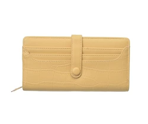 B&W Blocks Clips Wallet, 050 Yellow