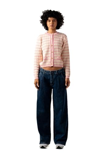 ASTK Womens Striped Button-down Cardigan Sweater