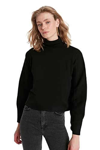 Trendyol Womens Black Basic Turtleneck Sweater TWOAW21KZ0485 Sweater