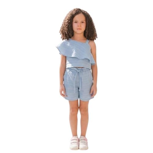Access Girls Cotton Sleeveless Blouse&Short Sleeveless Blouse&Short (pack of 1) Outerwear